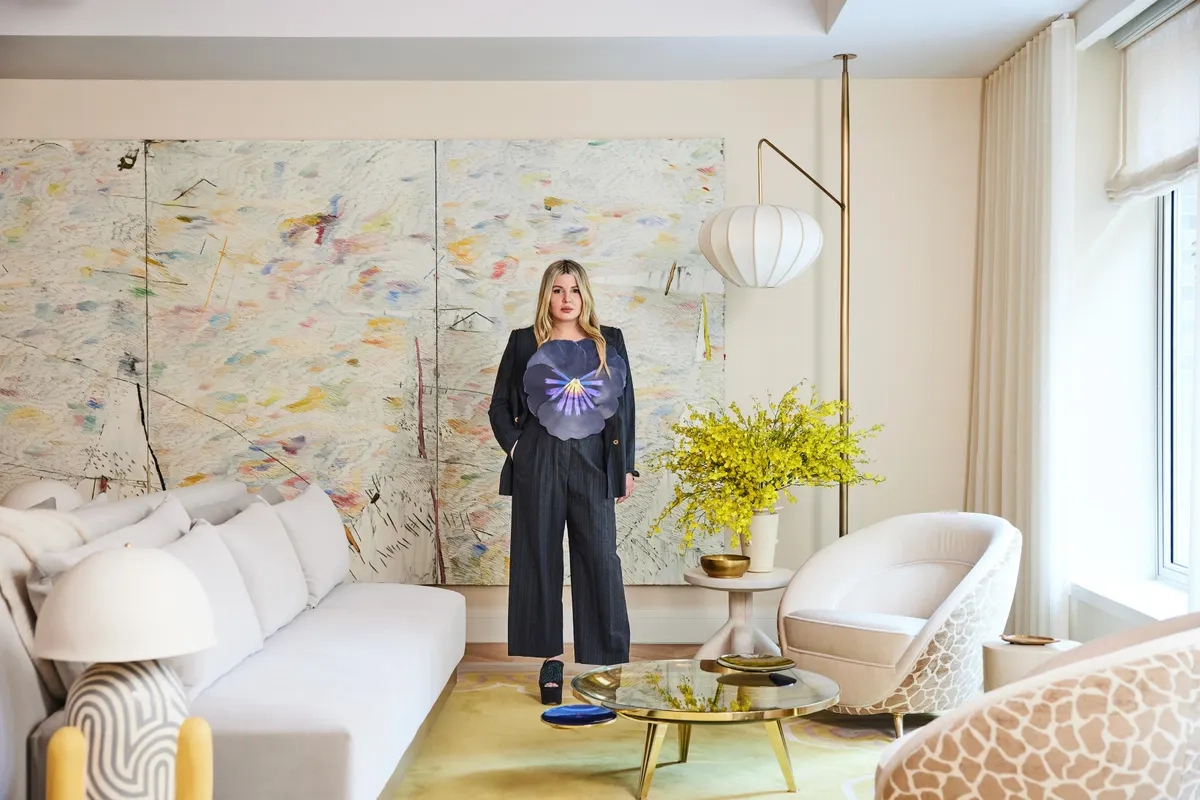Kelly Behun in a gallery room