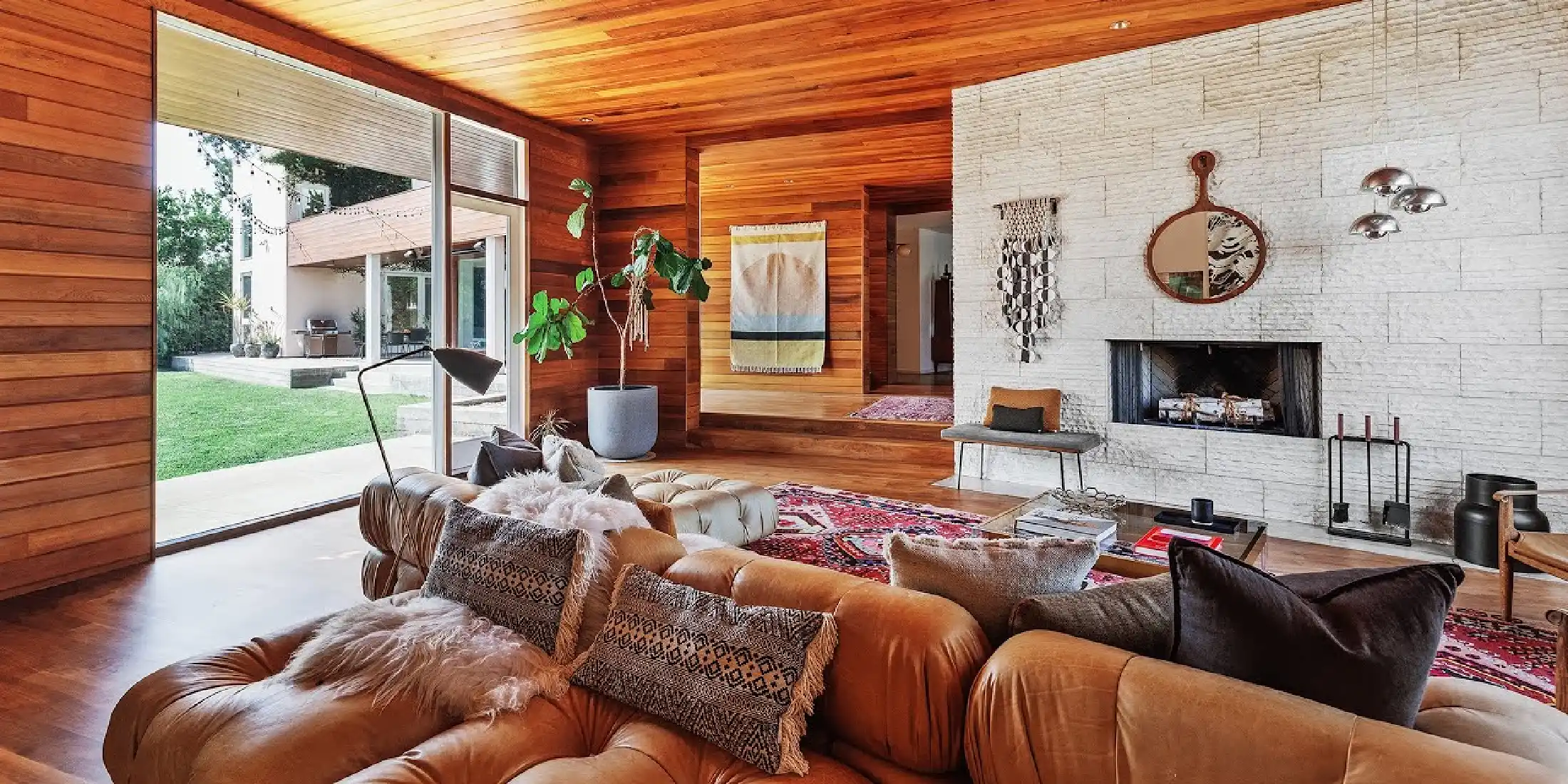 The Best Celebrity Homes with Handcrafted Wood Interiors