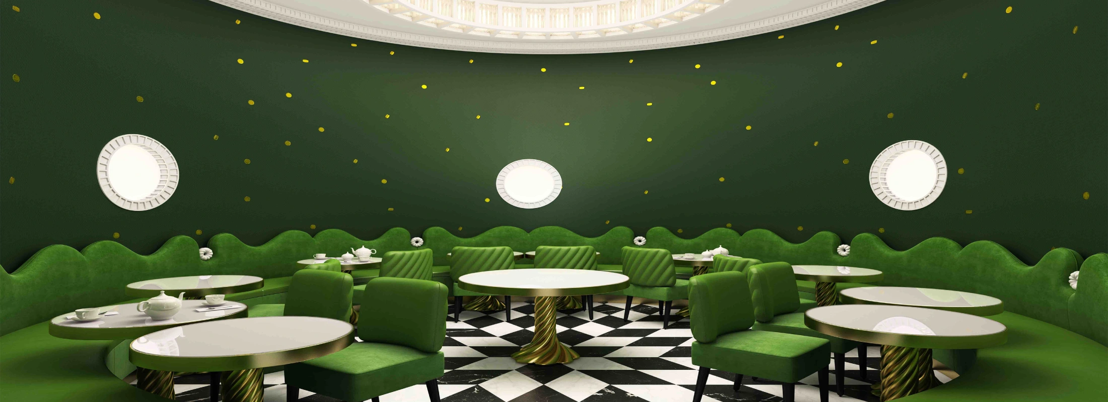 India Mahdavi green room