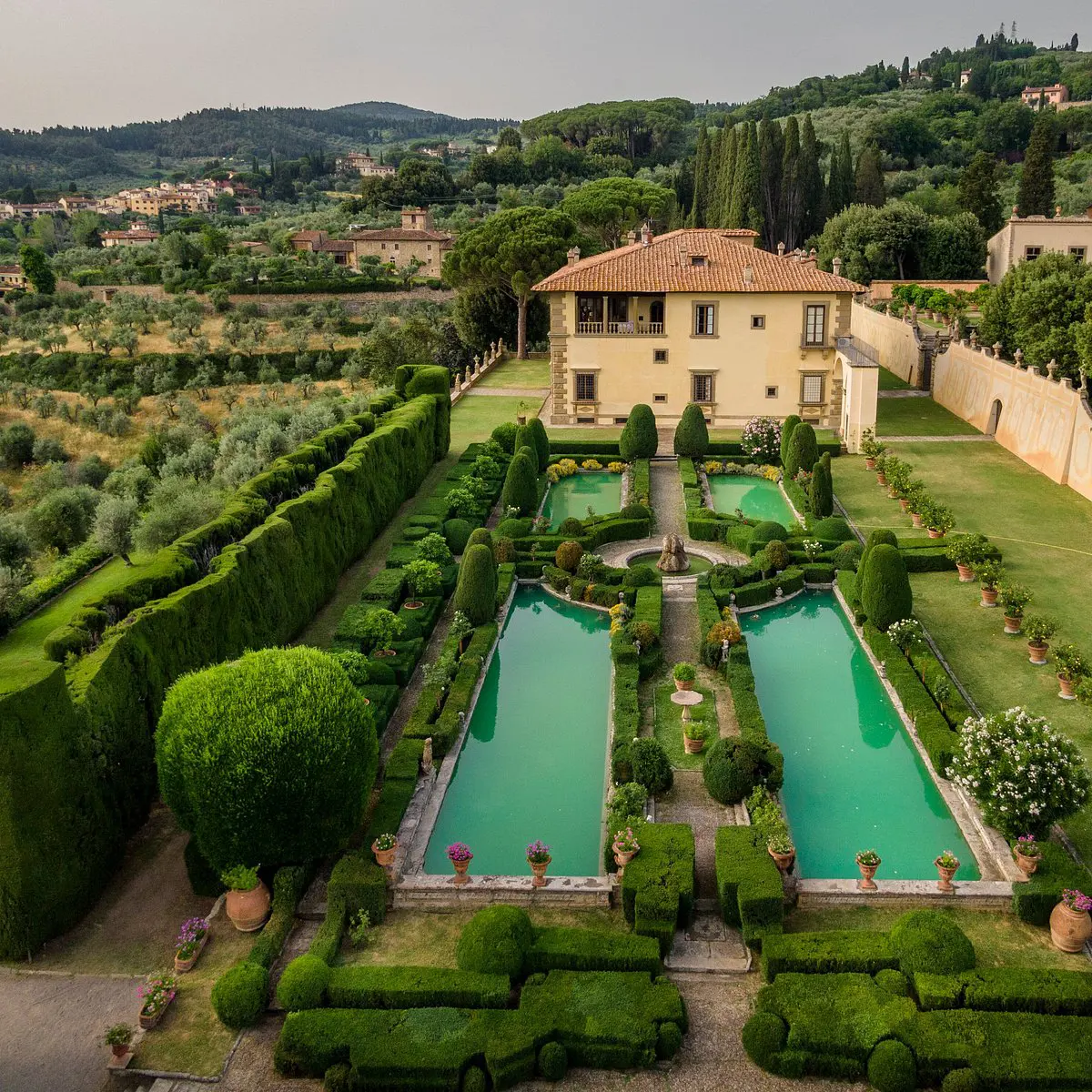 Tuscan Villa Architecture in Villa Gamberaia