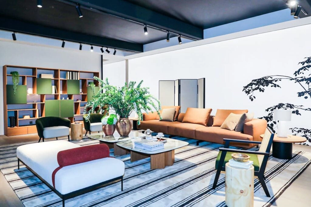 Furniture display in the furniture fair of CIFF Guangzhou